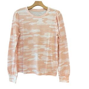 Peach Camo Long Sleeve Top
